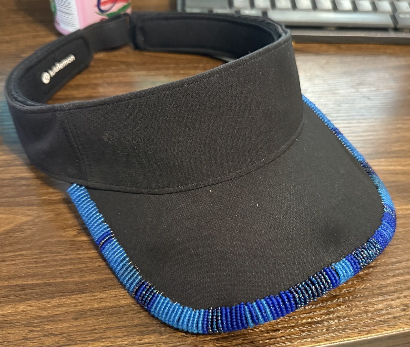 Beaded visor