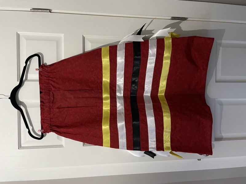 Red and Yellow Ribbon Skirt